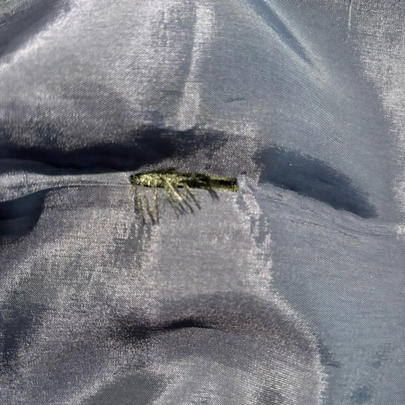 ADRIANNA PAPELL Sz 10 (estimated) Over the Knee Dress Pleated Beaded Lace Zipper - Picture 12 of 12